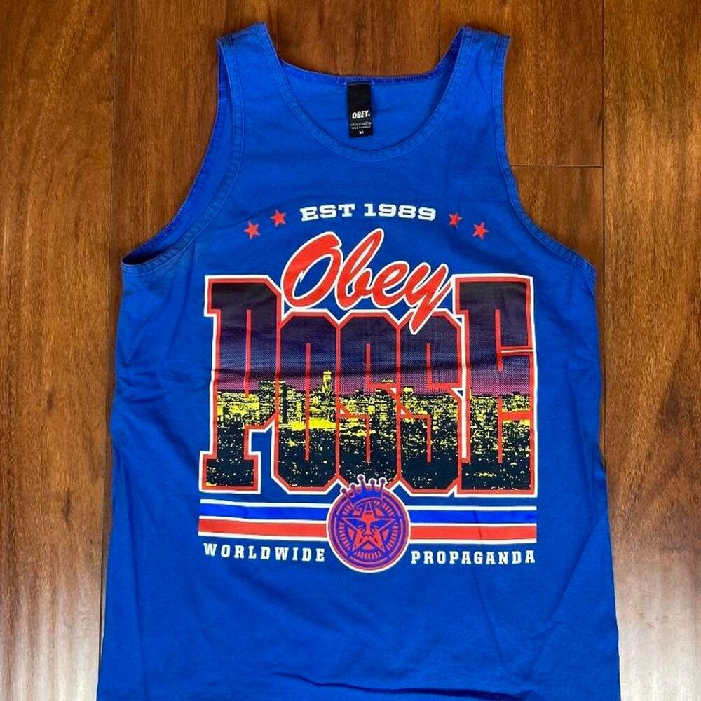 Obey Skyline Royal Blue Tank-Top